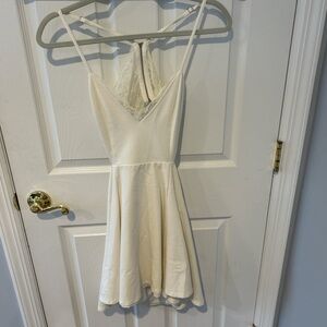 White dress perfect for a Sweet 16